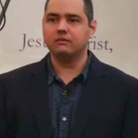 Jonathan Knox speaking at Eternal Life ministries Sunday service