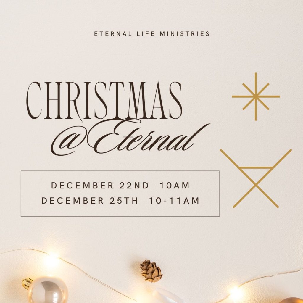 Come celebrate Christmas with us at our church services on December 22nd and 25th at 10 am. 